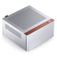 Jonsbo N10 Mini-ITX Tour Argent avec panneau latéral en mesh et panneau avant USB 3.2 Gen 2 Type-C