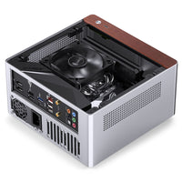 Jonsbo N10 Mini-ITX Tour Argent avec panneau latéral en mesh et panneau avant USB 3.2 Gen 2 Type-C