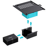 Jonsbo N10 Mini-ITX Tower Black Mesh Side Panel, USB 3.2 Gen 2 Type-C Front Panel