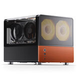 Jonsbo V12 Micro ATX Desktop Black / Brown with Tempered Glass Side Panel and USB 3.2 Gen 2 Type-C / USB 3.2 Gen 1 Type-A Front Panel