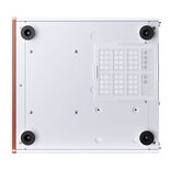 Jonsbo V12 Micro ATX Desktop White / Brown with Tempered Glass Side Panel and USB 3.2 Gen 2 Type-C, USB 3.2 Gen 1 Type-A