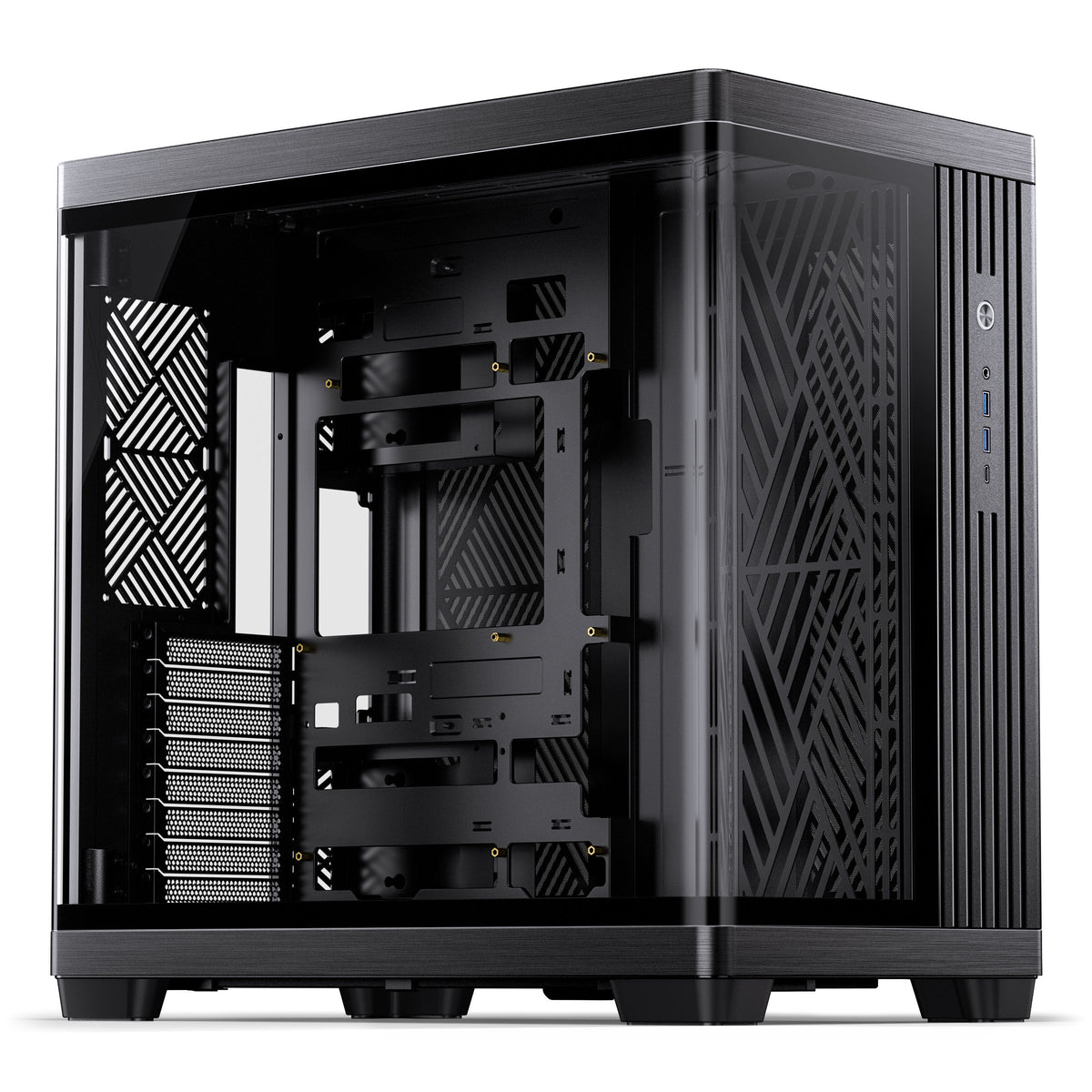 Jonsbo TK-4 Gehäuse, Midi-Tower, ATX, Tempered Glass - schwarz