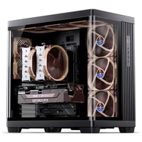 Jonsbo TK-4 Gehäuse, Midi-Tower, ATX, Tempered Glass - schwarz