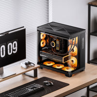Jonsbo TK-4 Gehäuse, Midi-Tower, ATX, Tempered Glass - schwarz