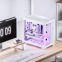 Jonsbo TK-4 Gehäuse, Midi-Tower, ATX, Tempered Glass - weiß