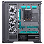 Jonsbo D400 ATX Mid Tower Black with Tempered Glass Side Panel and USB 3.2 Gen 2 Type-C, USB 3.2 Gen 1 Type-A