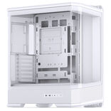 Jonsbo D400 PC-Gehäuse, Midi Tower, ATX, Tempered Glass weiß