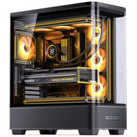 Jonsbo TK-5 Gehäuse, Midi-Tower, ATX, Tempered Glass - schwarz