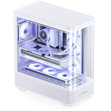 Jonsbo TK-5 Gehäuse, Midi-Tower, ATX, Tempered Glass - weiß