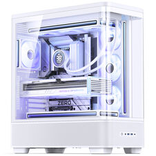 Jonsbo TK-5 Gehäuse, Midi-Tower, ATX, Tempered Glass - weiß
