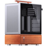Jonsbo T7 PC-Gehäuse, Midi-Tower, mATX, Tempered Glass silber