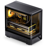 Jonsbo D200 Midi-Tower, mATX, Tempered Glass, Mini Temp Display - schwarz
