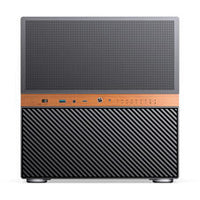Jonsbo N6 NAS-Gehäuse, Cube-Gehäuse, mATX, Stahl/Mesh - schwarz