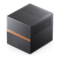 Jonsbo N6 NAS-Gehäuse, Cube-Gehäuse, mATX, Stahl/Mesh - schwarz