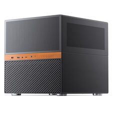 Jonsbo N6 NAS-Gehäuse, Cube-Gehäuse, mATX, Stahl/Mesh - schwarz