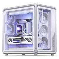 Jonsbo X400 PC-Gehäuse, Midi Tower, ATX, Tempered Glass - weiß