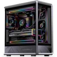 Jonsbo D401 PC Case, Midi Tower, ATX, Tempered Glass - Black
