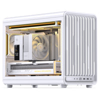 Jonsbo D33 STD PC-Gehäuse, mATX, Tempered Glass - weiß