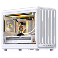 Jonsbo D33 STD PC-Gehäuse, mATX, Tempered Glass - weiß