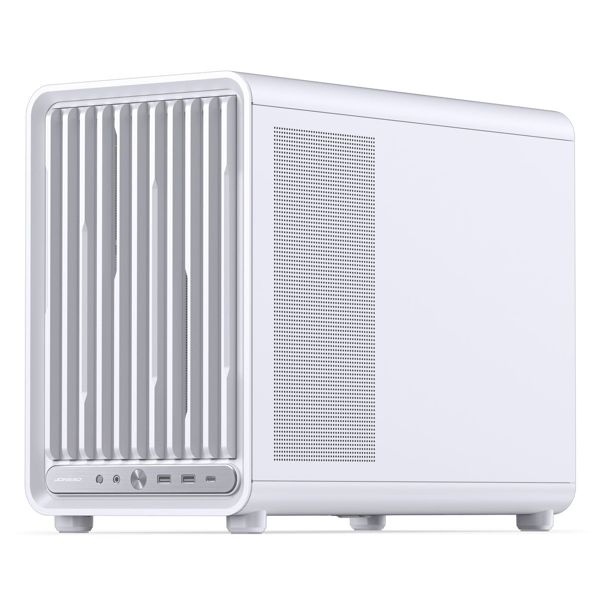 Jonsbo D33 STD PC-Gehäuse, mATX, Tempered Glass - weiß