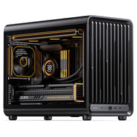 Jonsbo D33 STD PC-Gehäuse, mATX, Tempered Glass - schwarz