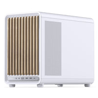 Jonsbo D33 Wood PC-Gehäuse, mATX, Tempered Glass - weiß, Holz