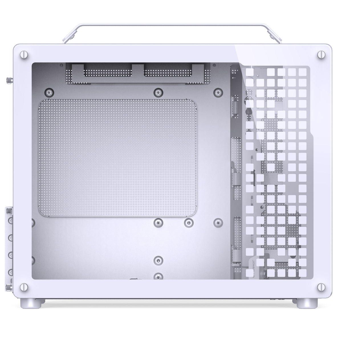 Jonsbo Jonsplus Z20 Micro ATX Desktop White Tempered Glass Side Panel, USB 3.2 Gen 2 Type-C, USB 3.2 Gen 1 Type-A