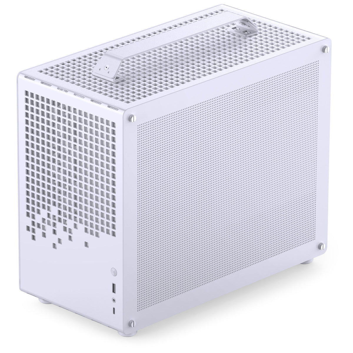 Jonsbo Jonsplus Z20 Micro ATX Desktop White Tempered Glass Side Panel, USB 3.2 Gen 2 Type-C, USB 3.2 Gen 1 Type-A