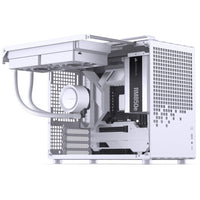Jonsbo Jonsplus Z20 Micro ATX Desktop White Tempered Glass Side Panel, USB 3.2 Gen 2 Type-C, USB 3.2 Gen 1 Type-A