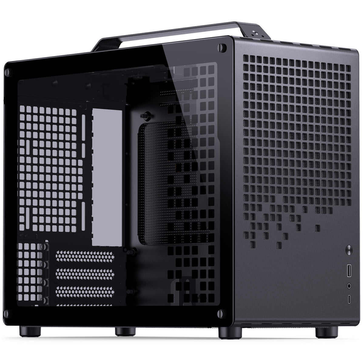 Jonsbo Jonsplus Z20 Micro ATX Desktop Black with Tempered Glass Side Panel and USB 3.2 Gen 2 Type-C, USB 3.2 Gen 1 Type-A