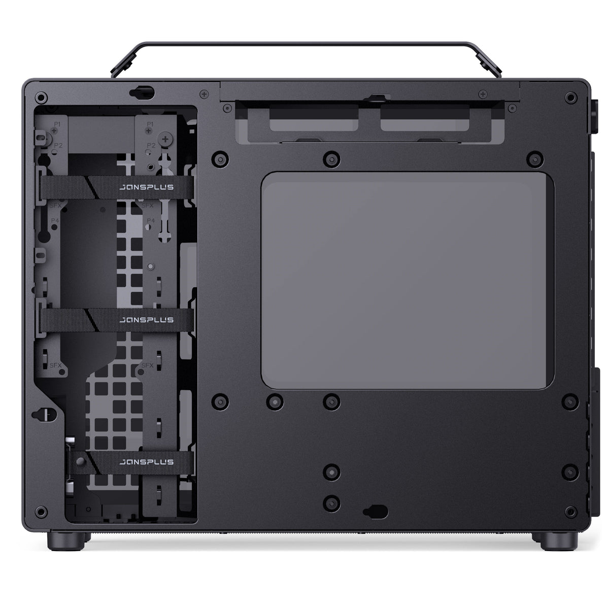 Jonsbo Jonsplus Z20 Micro ATX Desktop Black with Tempered Glass Side Panel and USB 3.2 Gen 2 Type-C, USB 3.2 Gen 1 Type-A