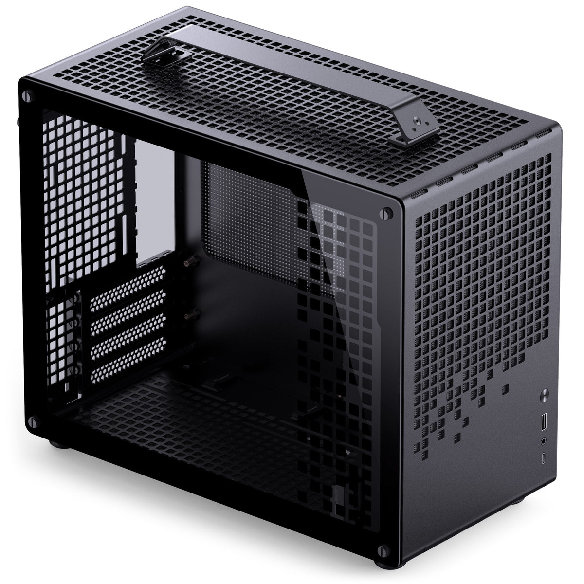Jonsbo Jonsplus Z20 Micro ATX Desktop Black with Tempered Glass Side Panel and USB 3.2 Gen 2 Type-C, USB 3.2 Gen 1 Type-A
