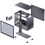 Jonsbo D32 STD Black PC-Gehäuse, Mini-Gehäuse, mATX, Tempered Glass - schwarz