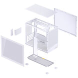 Jonsbo D32 STD MicroATX Desktop White Tempered Glass