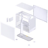 Jonsbo D32 STD Mesh PC-Gehäuse, Mini-Gehäuse, mATX - weiß