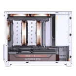 Jonsbo D32 PRO MicroATX Desktop White Tempered Glass