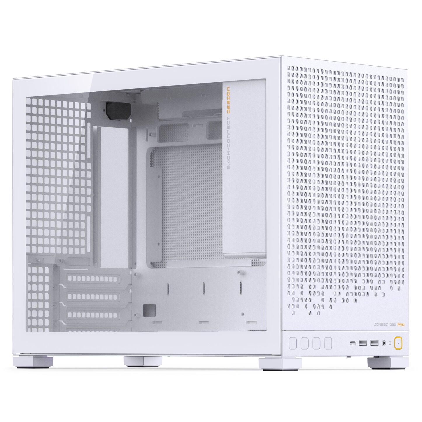 Jonsbo D32 PRO White PC-Gehäuse, Mini-Gehäuse, mATX, Tempered Glass - weiß