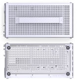 Jonsplus Z20 Mesh PC-Gehäuse, Mini Tower, Micro-ATX, mit Tragegriff - weiß