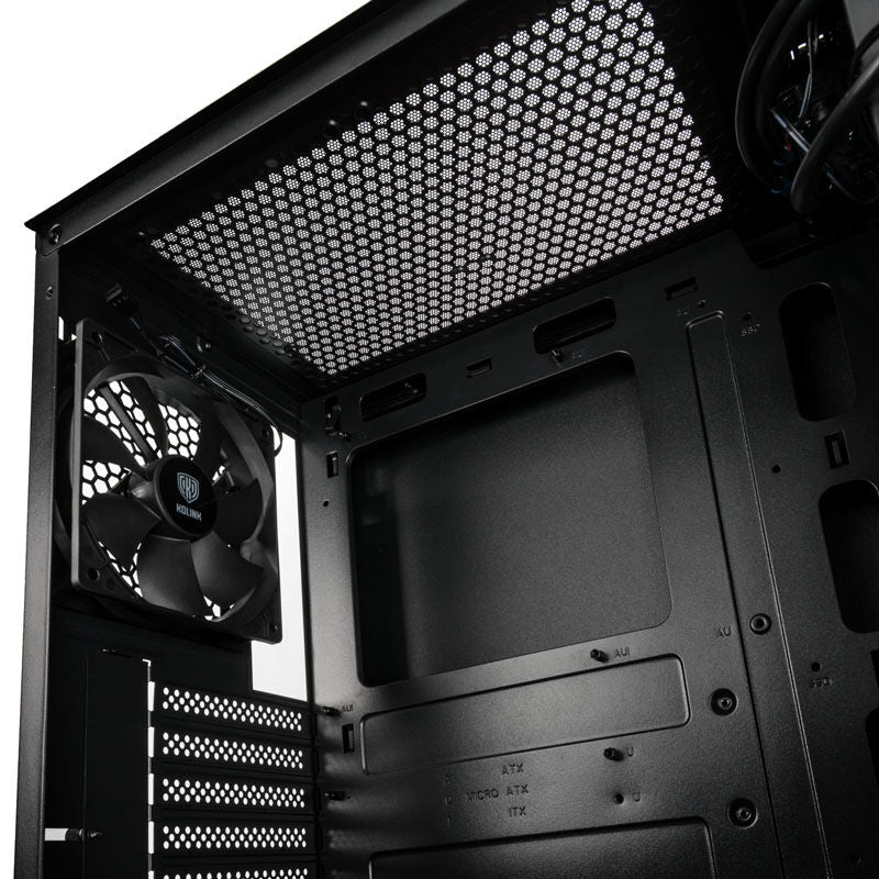 KOLINK Nimbus ATX Mid Tower Black Tempered Glass
