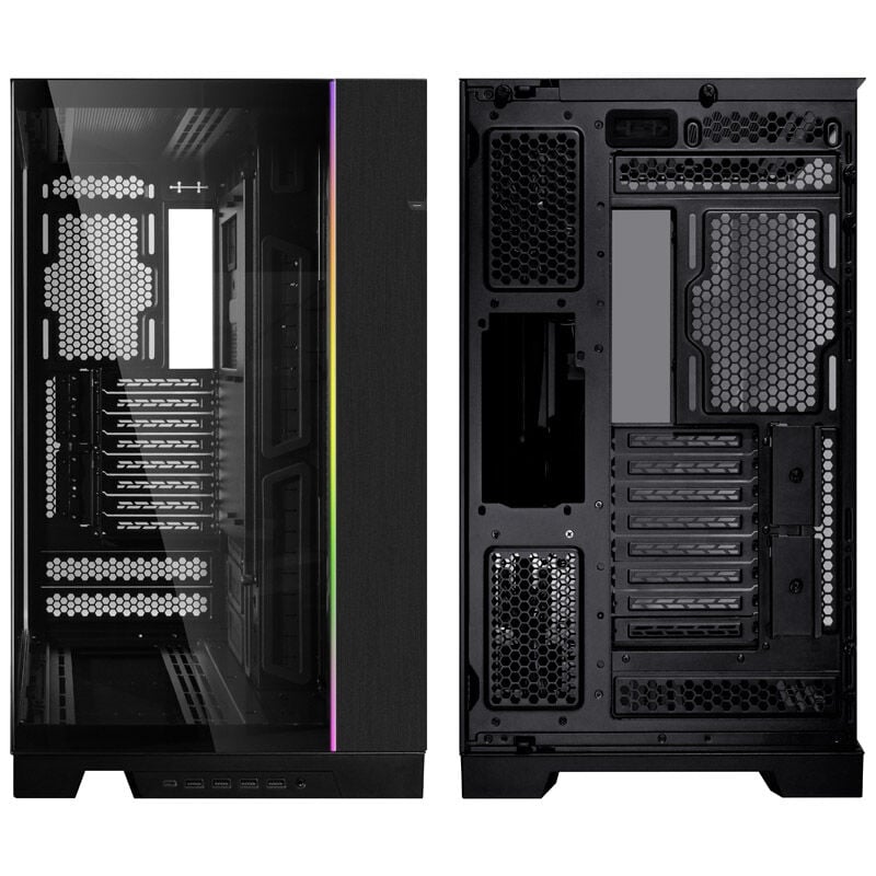 Lian Li O11 Dynamic EVO XL ATX Full Tower Black with Tempered Glass Side Panel and USB 3.2 Gen 2 Type-C, USB 3.2 Gen 1 Type-A