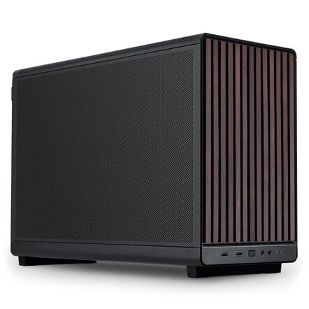Lian Li A3-mATX Micro ATX Mini Tower Black / Brown Wood Mesh Side Panel