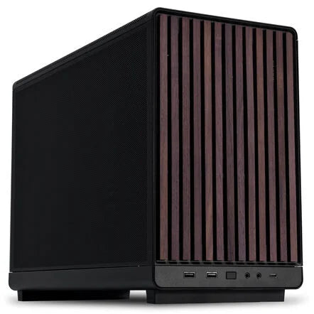 Mini Lian Li PC-Gehäuse A3-mATX-WD BLACK / A3-mATX Wood S Schwarz