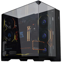 Lian Li O11 VISION COMPACT ATX Mid Tower Black with Tempered Glass Side Panel, USB 3.2 Gen 2 Type-C, and USB 3.2 Gen 1 Type-A