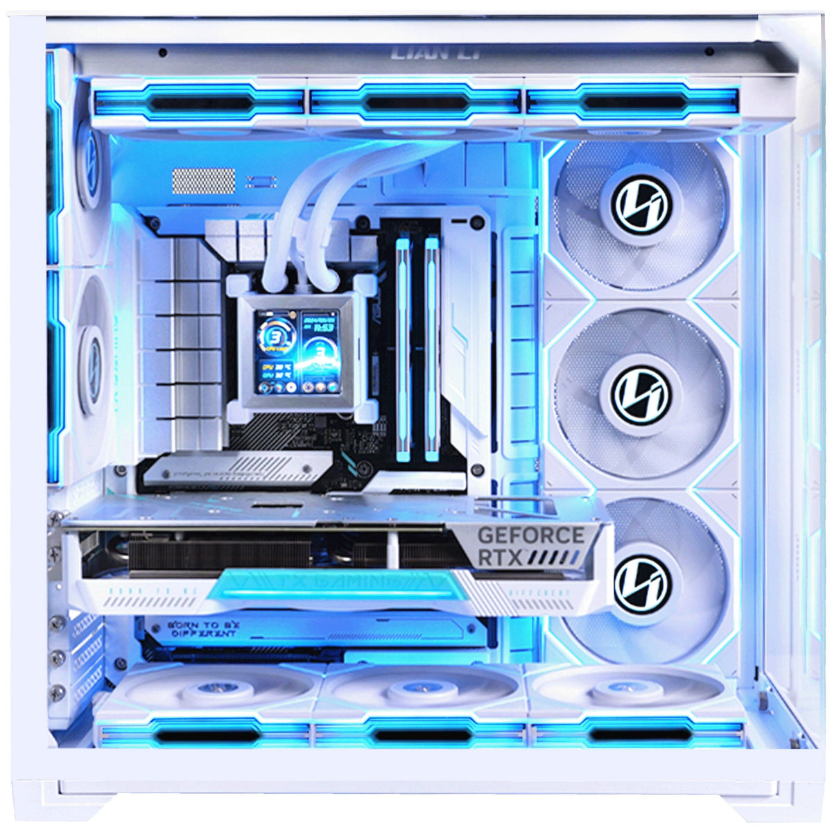Midi Lian Li O11 Vision Compact, Midi Tower, E-ATX, Tempered Glass - White