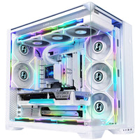 Midi Lian Li O11 Vision Compact, Midi Tower, E-ATX, Tempered Glass - White