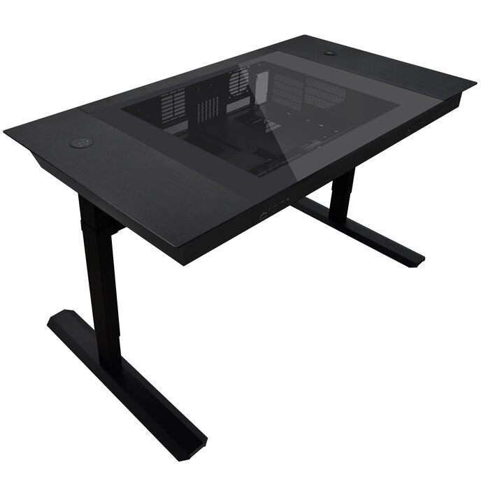 Lian Li DK07 Tischgehäuse, Dual-System-fähig, 2x E-ATX, höhenverstellbar - schwarz