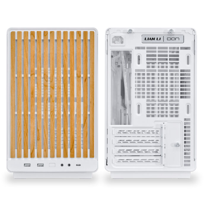 Mini Lian Li DAN Cases A3-mATX Wood Edition Weiß