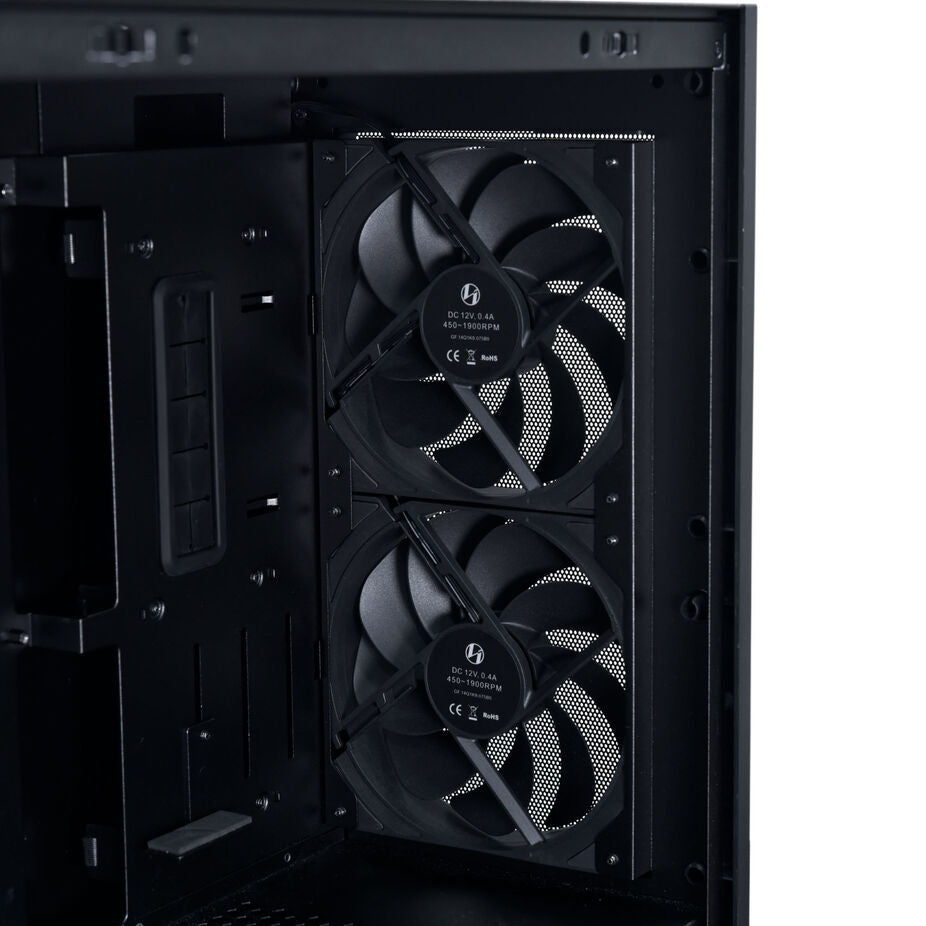 Lian Li Lancool 207 Digital ATX Mid Tower Black with Tempered Glass Side Panel and USB 3.2 Gen 2 Type-C, USB 3.2 Gen 1 Type-A