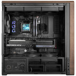 Lian Li LANCOOL 217 ATX Mid Tower Black / Brown with Tempered Glass Side Panel and USB 3.2 Gen 2 Type-C USB 3.2 Gen 1 Type-A