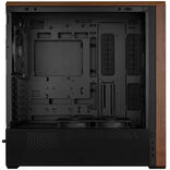 Lian Li LANCOOL 217 ATX Mid Tower Black / Brown with Tempered Glass Side Panel and USB 3.2 Gen 2 Type-C USB 3.2 Gen 1 Type-A